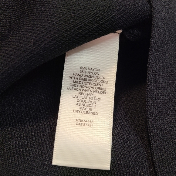 Eliza J Midi Dress Small Black 3/4 Sleeve Sweater Knit A Line Pullover Crewneck - Picture 10 of 13